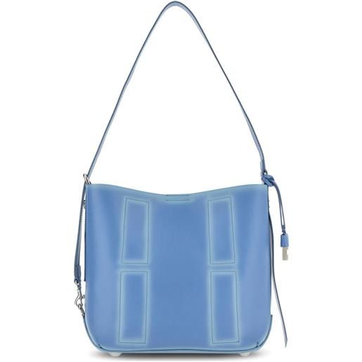 Hogan borsa a spalla in pelle piccola - blu