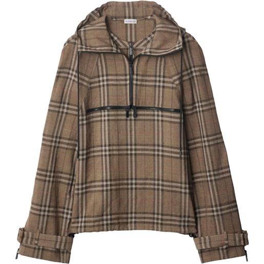 Burberry felpa a quadri - toni neutri