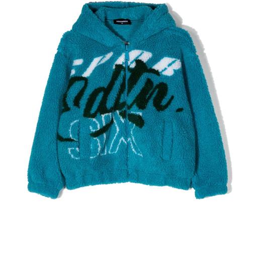 DSQUARED2 KIDS giacca con cappuccio - blu