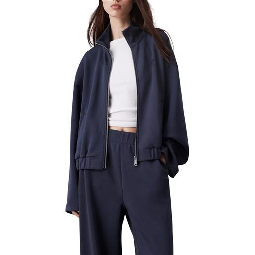 CALVIN KLEIN JEANS heavy modal zip-trough giacca donna
