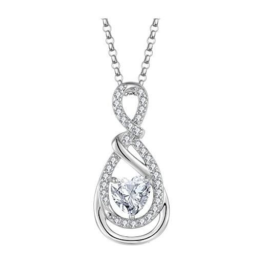 Collana con ciondolo a cuore con diamante e zaffiro – Il Bello Del Lusso