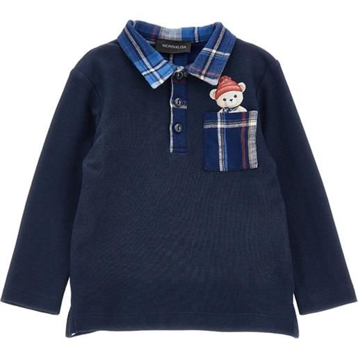 Monnalisa polo piquet con orsetto