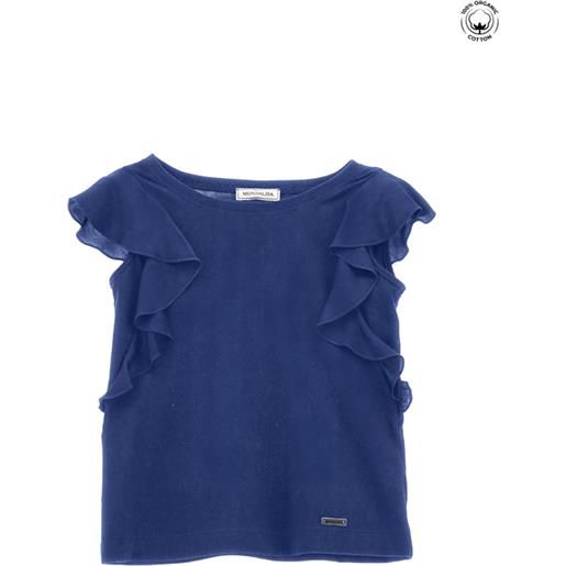 Monnalisa canotta jersey con galette