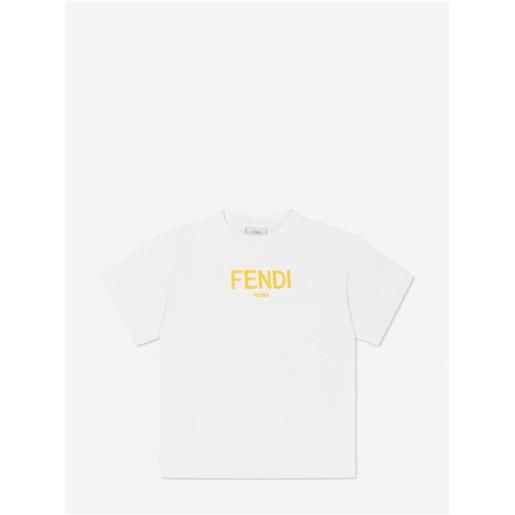 Fendi Kids kids logo t-shirt - bianco