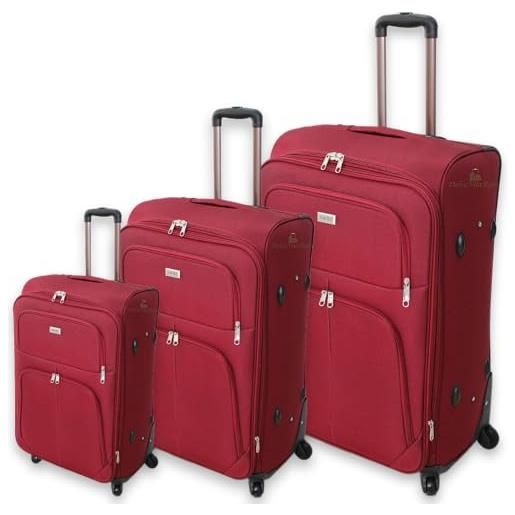 Framendino, Lot de 4 mini valises en plastique pour décoration de la maison 4 couleurs