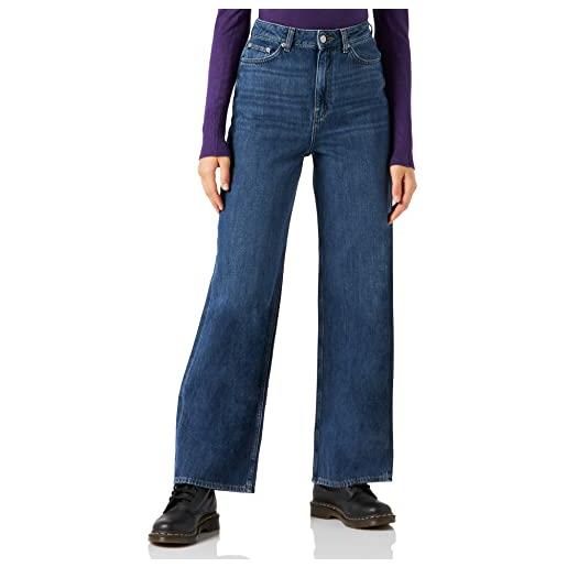 JACK & JONES jjxx jxtokyo wide hw cr6020 noos pantaloni, blu jeans scuro, 27w x 34l donna