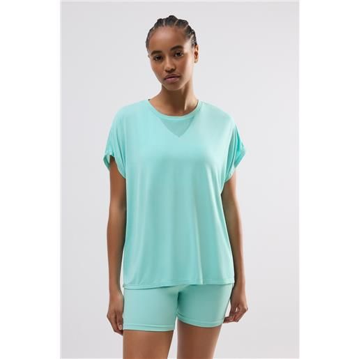 Ysabel Mora t-shirt sportiva azzurra a maniche corte