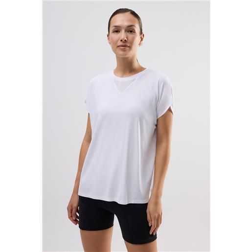 Ysabel Mora t-shirt sportiva bianca a maniche corte