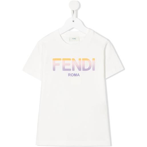Fendi Kids t-shirt con stampa - bianco
