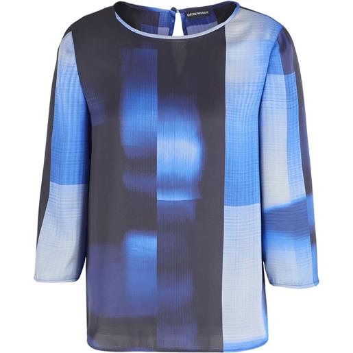 Emporio Armani blusa con design color-block