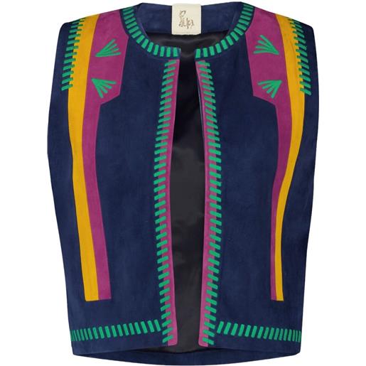 PAULA gilet pansy estate - blu