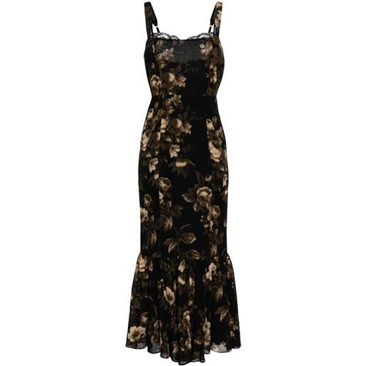 Reformation abito a fiori irisa - nero