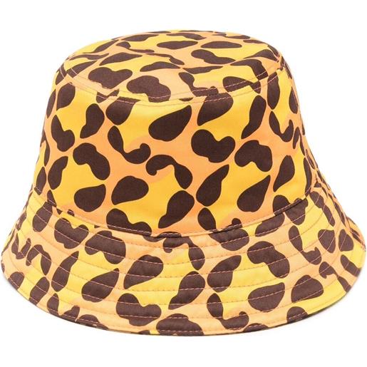 Fendi Kids cappello leopardato - giallo
