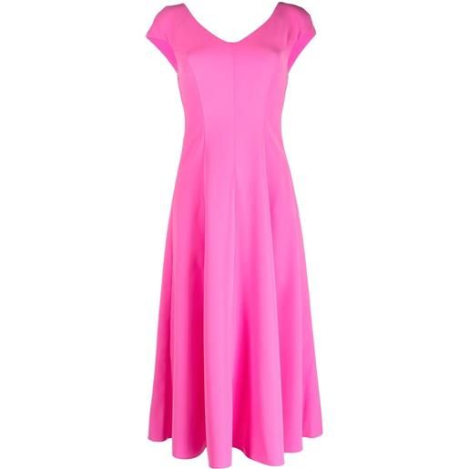 Emporio Armani abito midi con dettaglio cut-out - rosa