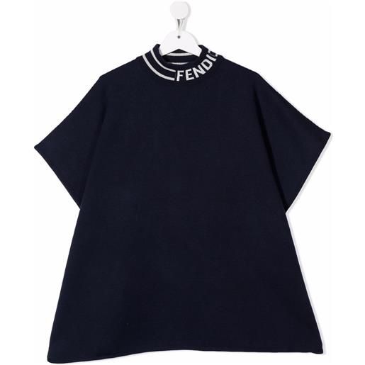 Fendi Kids t-shirt con stampa - blu