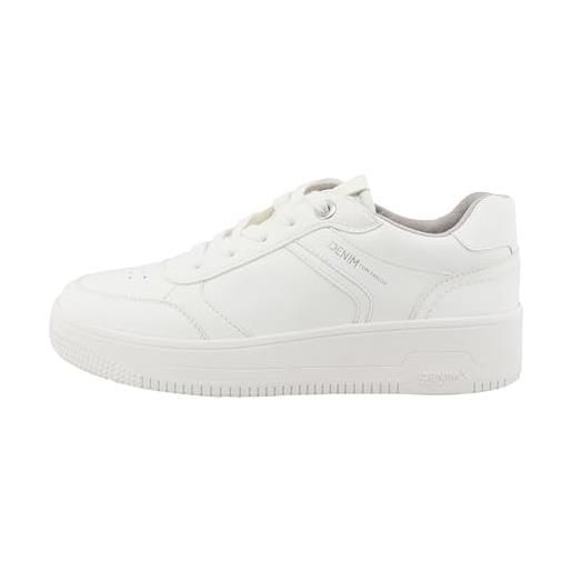 TOM TAILOR 5391303, Scarpe da Ginnastica Donna, Bianco, 39 EU