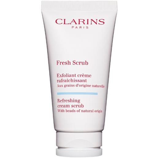 Clarins fresh scrub 50 ml crema esfoliante rinfrescante con granuli di origine naturale