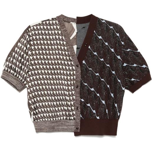 JNBY cardigan con inserti - marrone