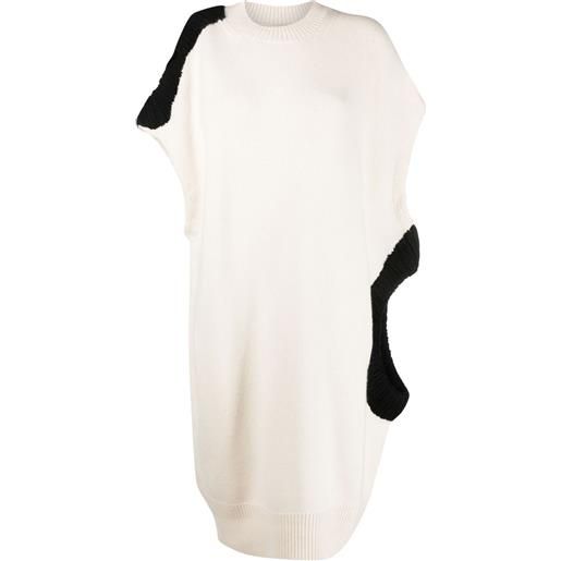 Krizia abito con design color-block - bianco