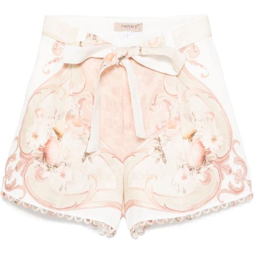 TWINSET shorts con stampa - toni neutri