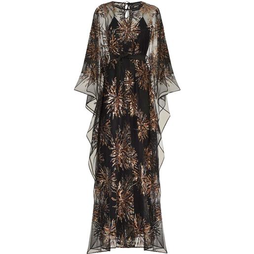 Taller Marmo abito lungo gran soleil - nero