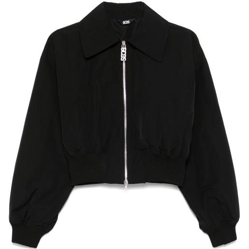 GCDS bomber con logo lounge - nero