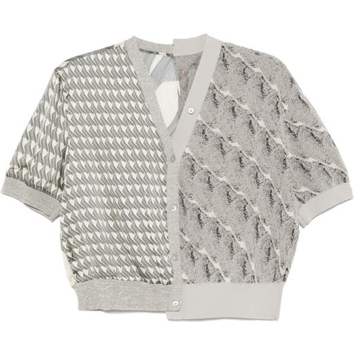 JNBY cardigan con inserti - grigio