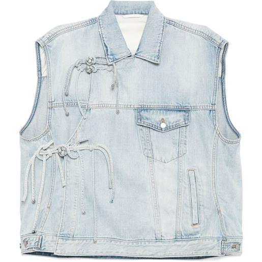 JNBY gilet denim - blu