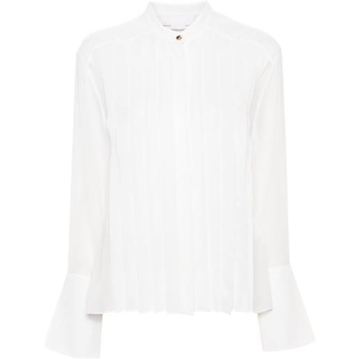 Genny camicia plissettata - bianco
