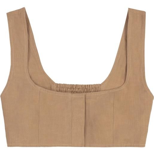 Le Kasha canotta in lino - toni neutri