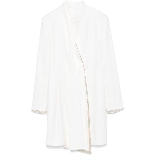 Genny abito corto con strass - bianco