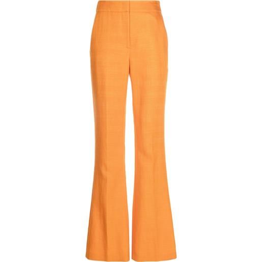 Genny pantaloni dritti a vita alta - arancione