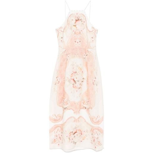 TWINSET abito midi con stampa - toni neutri