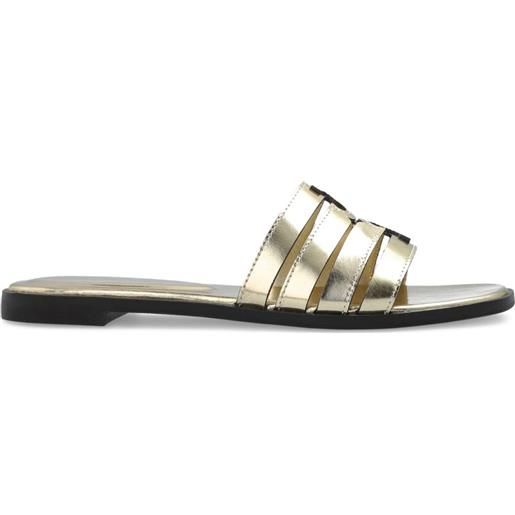 Tory Burch slippers in pelle - oro