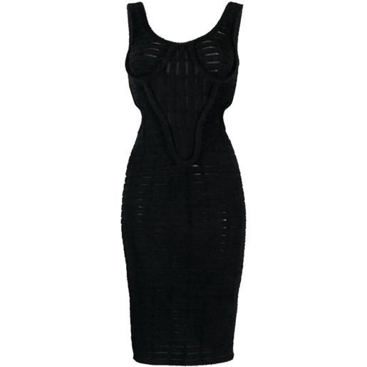 Genny abito con dettaglio cut-out - nero