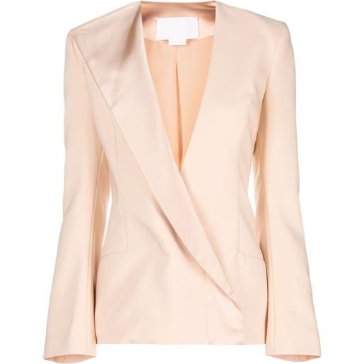 Genny blazer monopetto asimmetrico - toni neutri