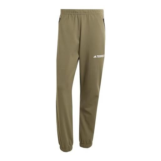 adidas homme terrex multi knit pants, olive strata, xl