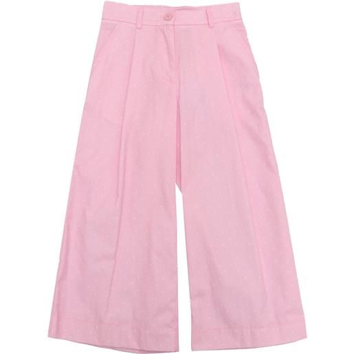 Monnalisa pantaloni cropped popelin