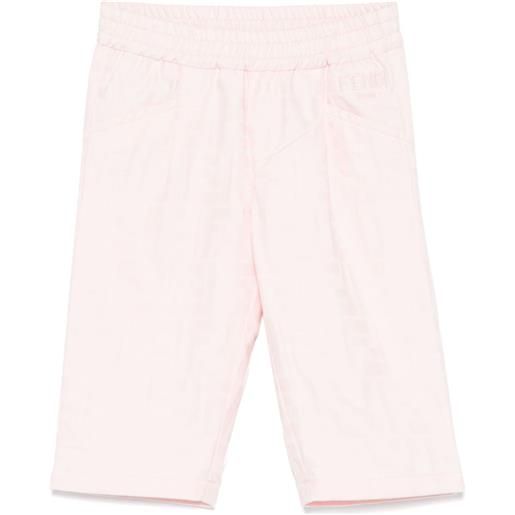 Fendi Kids pantaloni con motivo ff - rosa