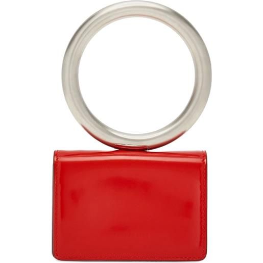 Ferragamo portacarte con manico - rosso