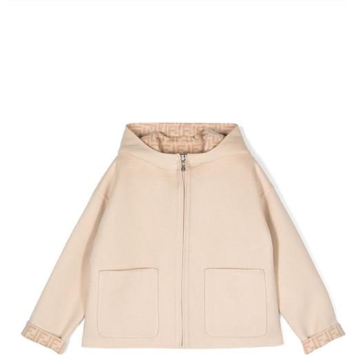 Fendi Kids giacca con motivo ff - toni neutri