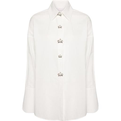 Genny camicia con applicazioni - toni neutri