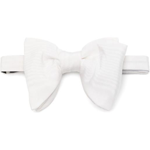 TOM FORD papillon in seta - bianco