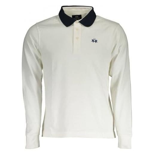 La Martina white cotton polo shirt