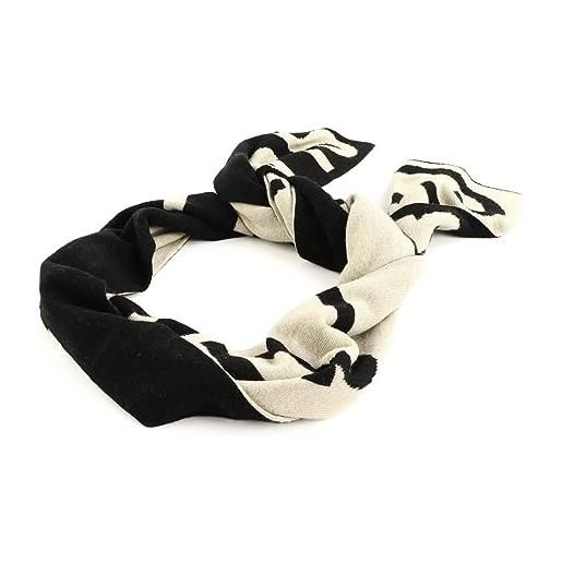 Calvin Klein jeans logo scarf k60k611263 sciarpa in maglia, nero (black), os donna