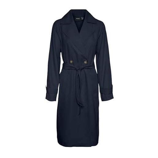 VERO MODA vmlou long trenchcoat noos trench, navy blazer, m da donna