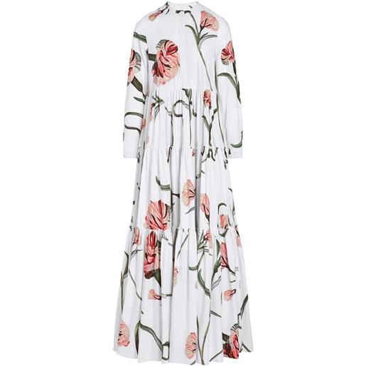 Giambattista Valli abito da sera con stampa - bianco