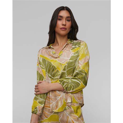 Deha camicetta in viscosa a foglie da donna Deha