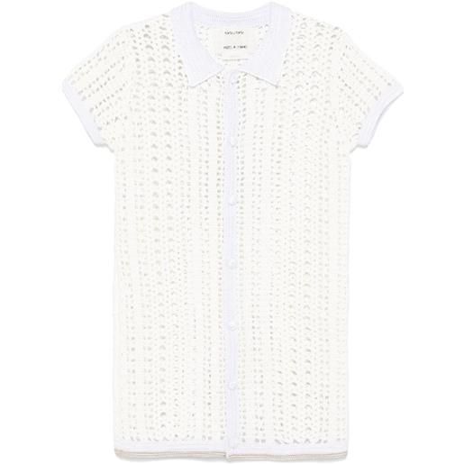 Forte Forte abito corto in maglia - bianco