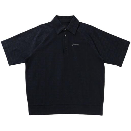 Givenchy logo-lettering polo shirt - nero